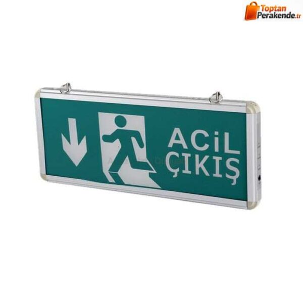 Cata Ct-9178 Exit Çıkış Armatürü Ledli 3 Saat Akülü